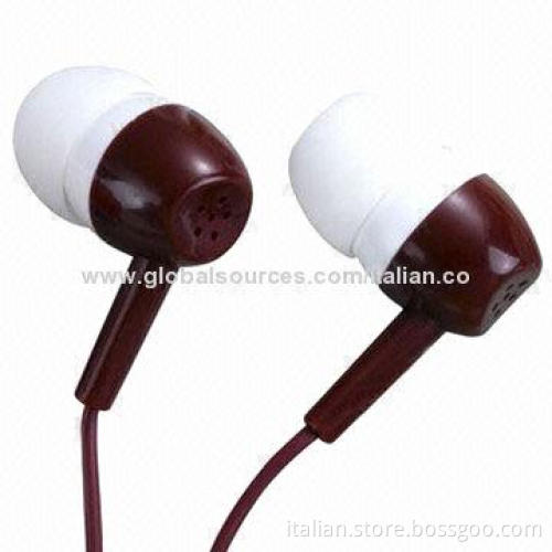 Plastic in-ear earphone, stereo earbud